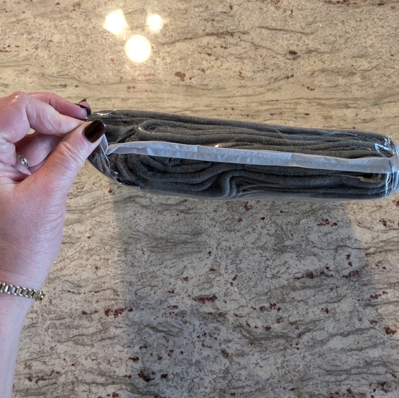 NEW Chambray Cotton Gray Balloon Valance Eco-Twill Park Smith 72"x 18” INDIA NWT - Picture 5 of 6